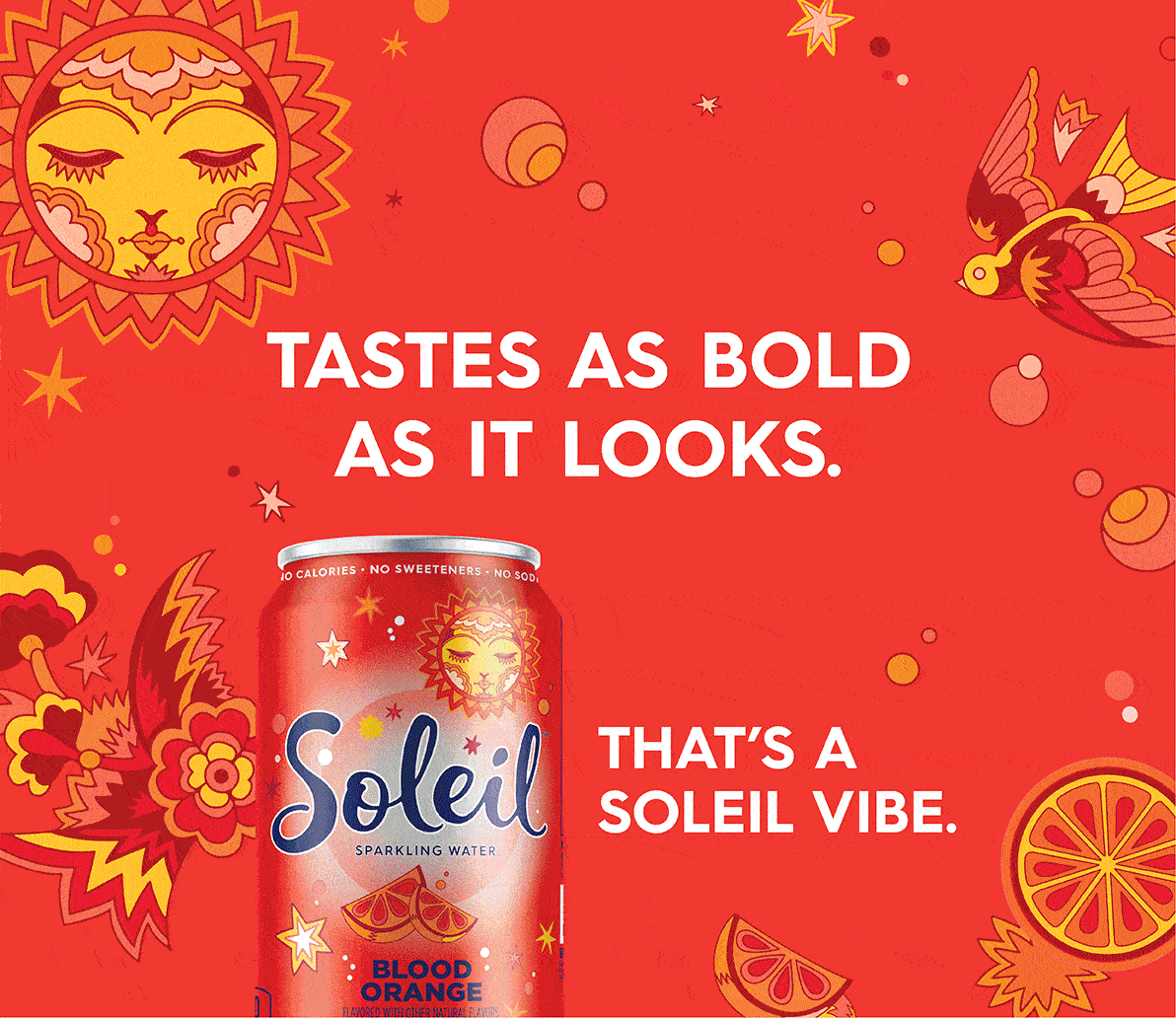 Tastes as bold as it looks. That's a Soleil Vibe.